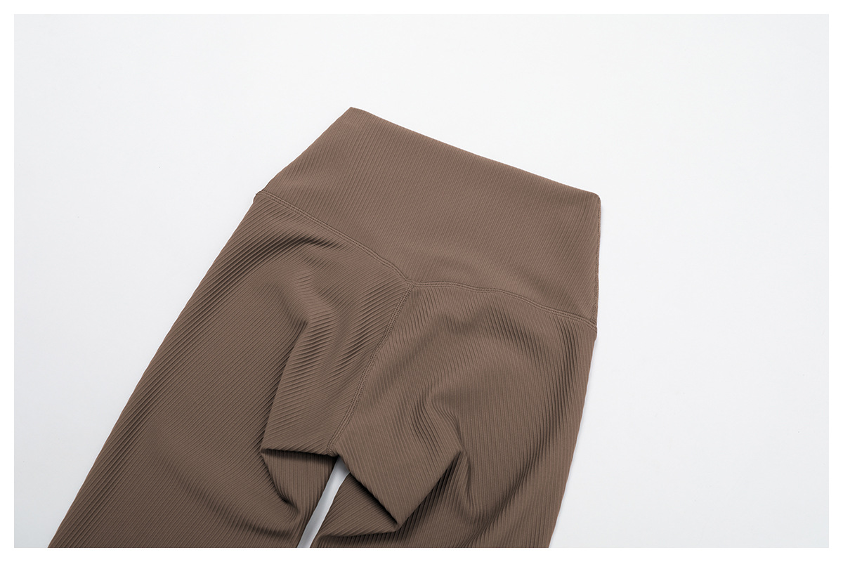 Ribbed High-Waist Butt-Lifting Yoga Pants 3093