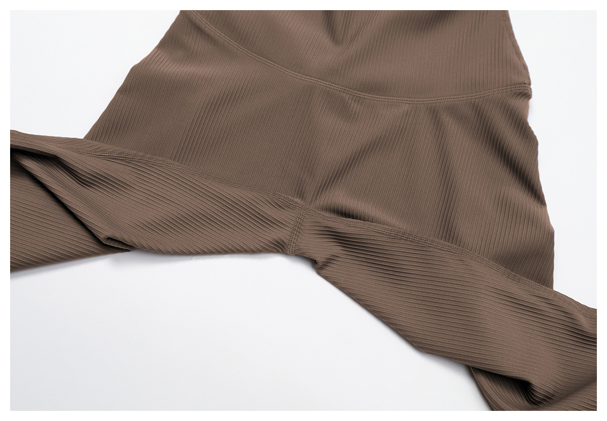 Ribbed High-Waist Butt-Lifting Yoga Pants 3093