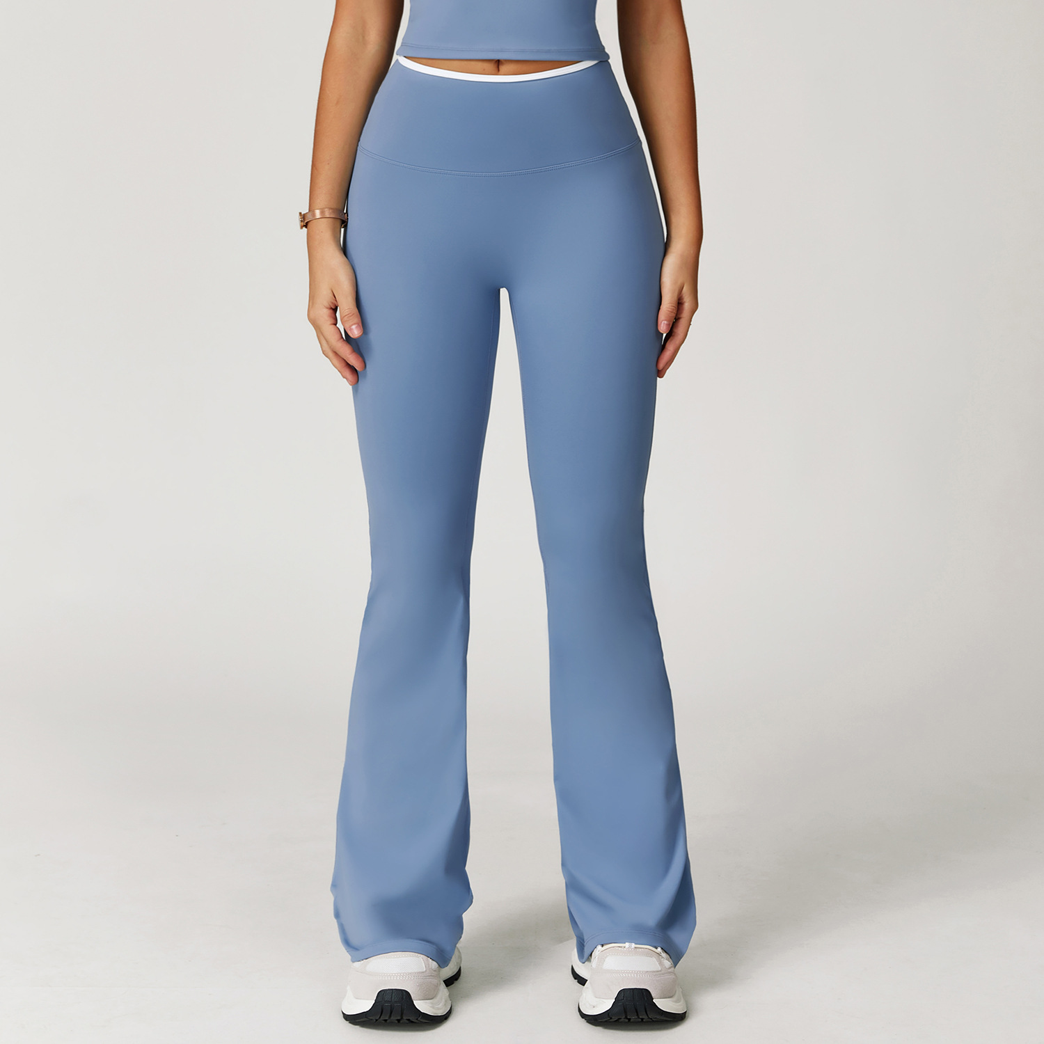High-Waist Quick-Dry Yoga Flare Pants 9238