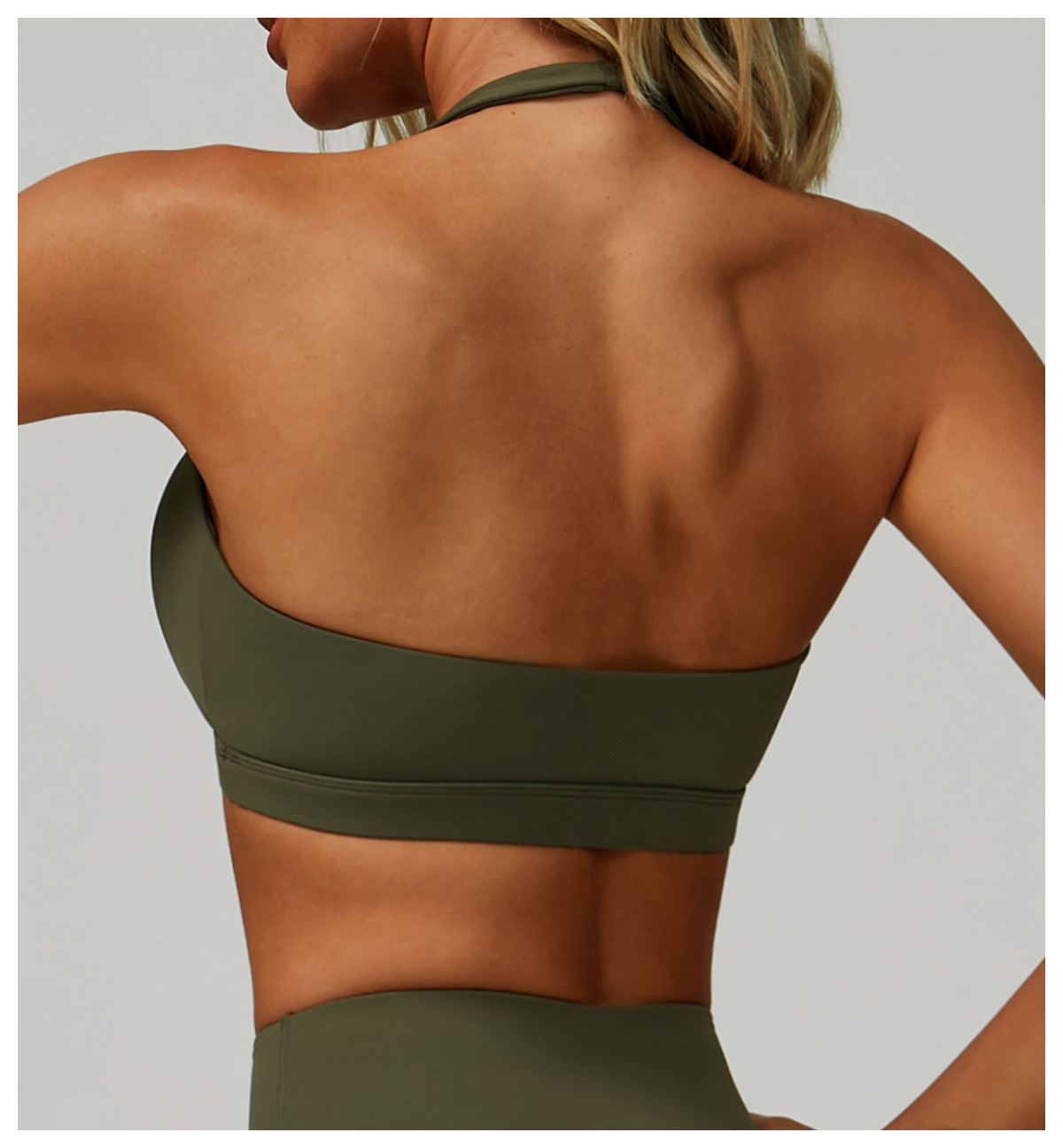 Halter Neck Backless Yoga Bra 3091