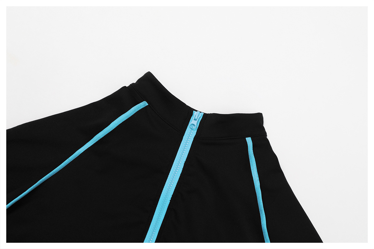 Color Block Hollow-Out Back Short-Sleeve Yoga Jumpsuit 9322