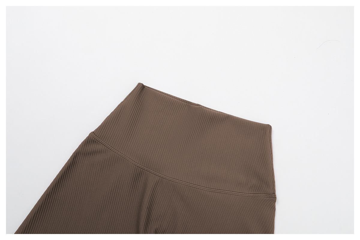 Ribbed High-Waist Butt-Lifting Sports Shorts 3093