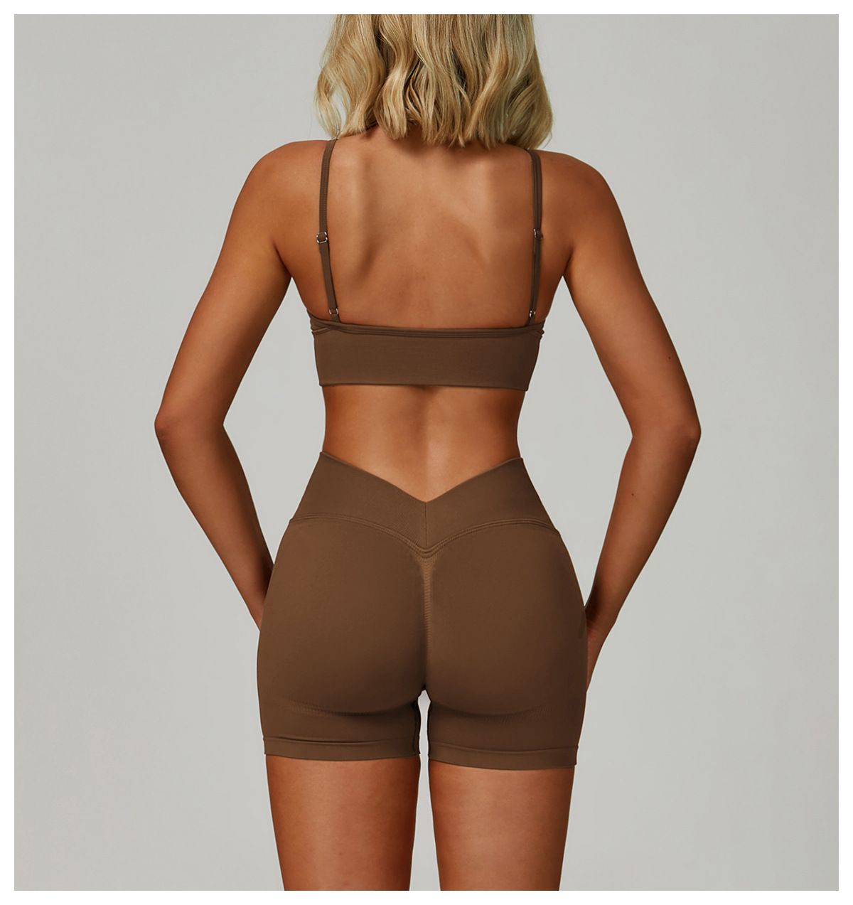 Seamless Backless Quick-Dry Yoga Bra 7790