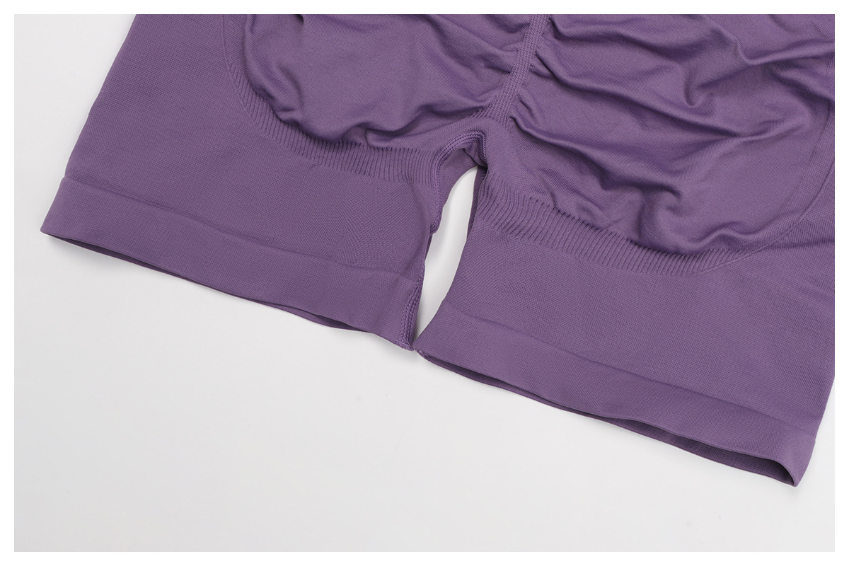 V-Waist Seamless Knit Yoga Shorts 7790