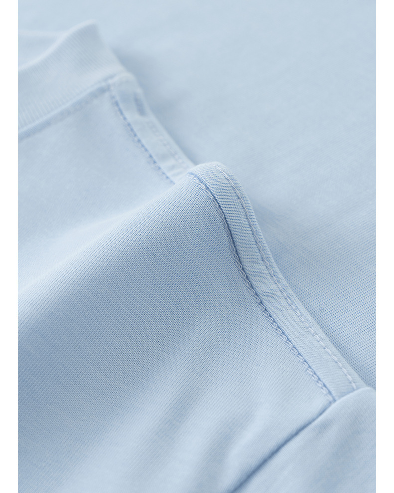 Short Solid Color Regular Shoulder Short Sleeve BEN2523