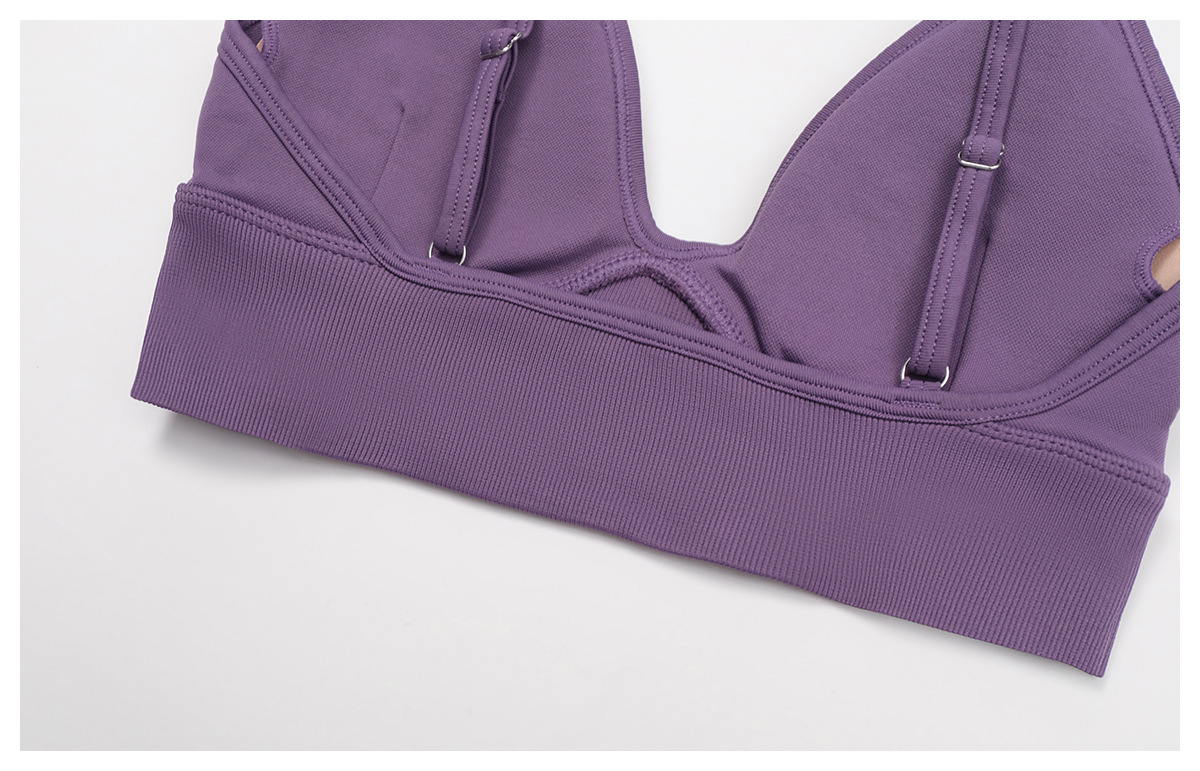Seamless Backless Quick-Dry Yoga Bra 7790