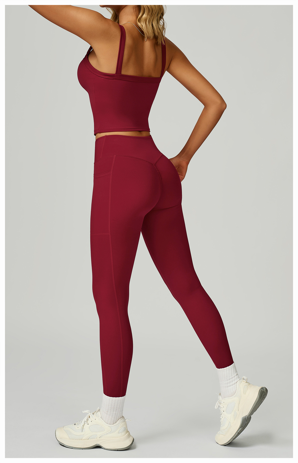 High-Waist Crisscross Waist Yoga Pants 2030