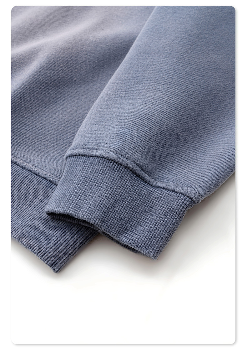 Half Zip Stand Collar Fleece Lined Hoodie BEW2430