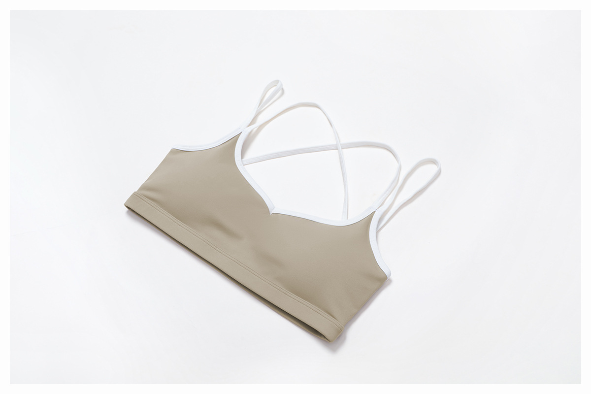 Quick-Dry Fitted Crisscross Back Sports Bra 9238