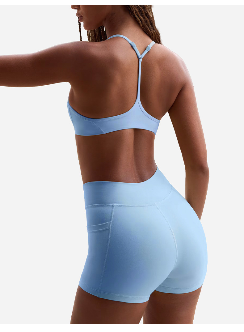 Cross Waist Fitness Three-Point Shorts Yoga Outfit SKL-QY-K3611