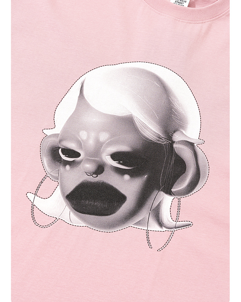Unisex Printed Crewneck Short Sleeve BE7543