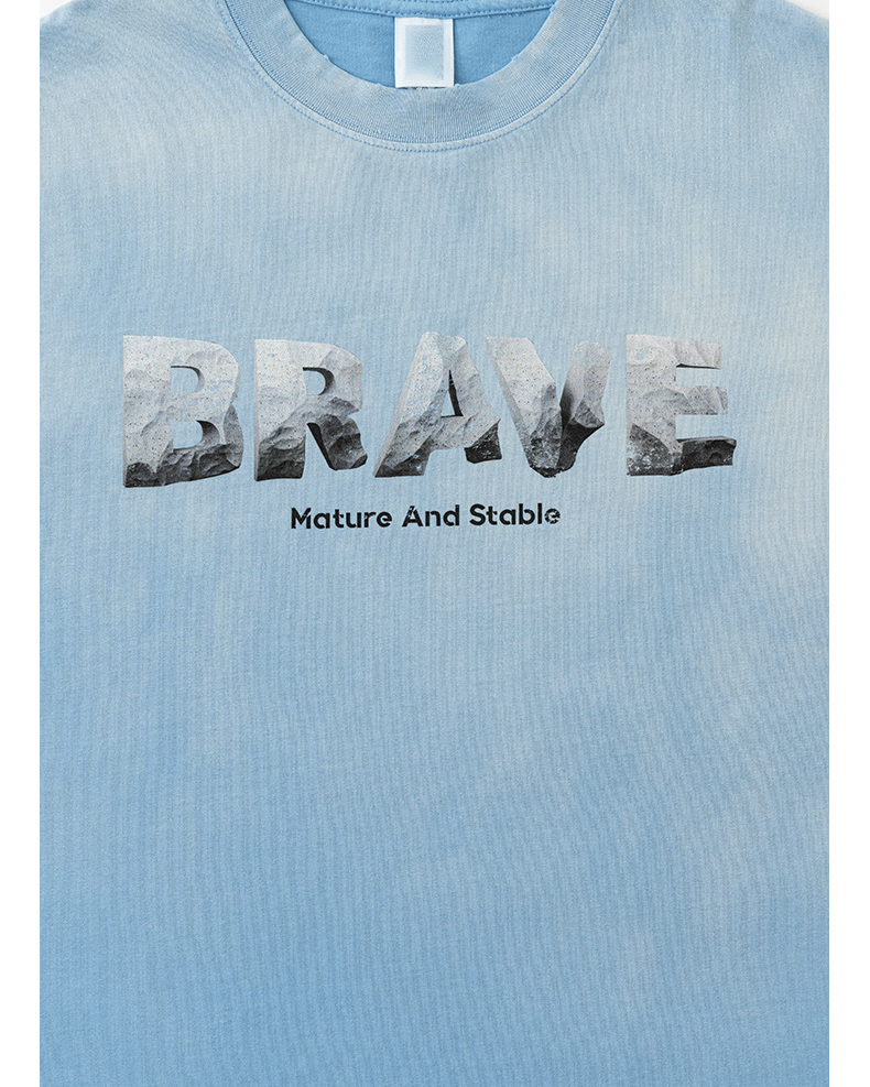 Tie Dye Washed Distressed T-Shirt BE7536