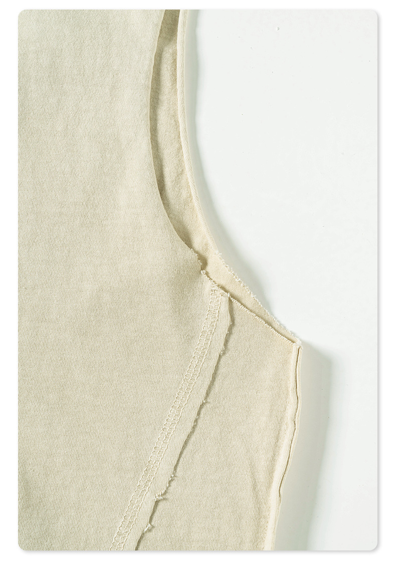 Distressed Washed Vest Tank Top BE4100