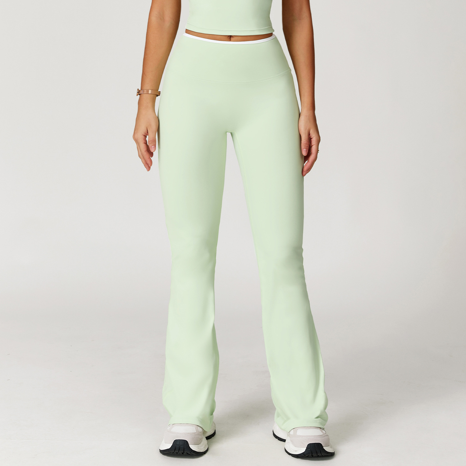 High-Waist Quick-Dry Yoga Flare Pants 9238