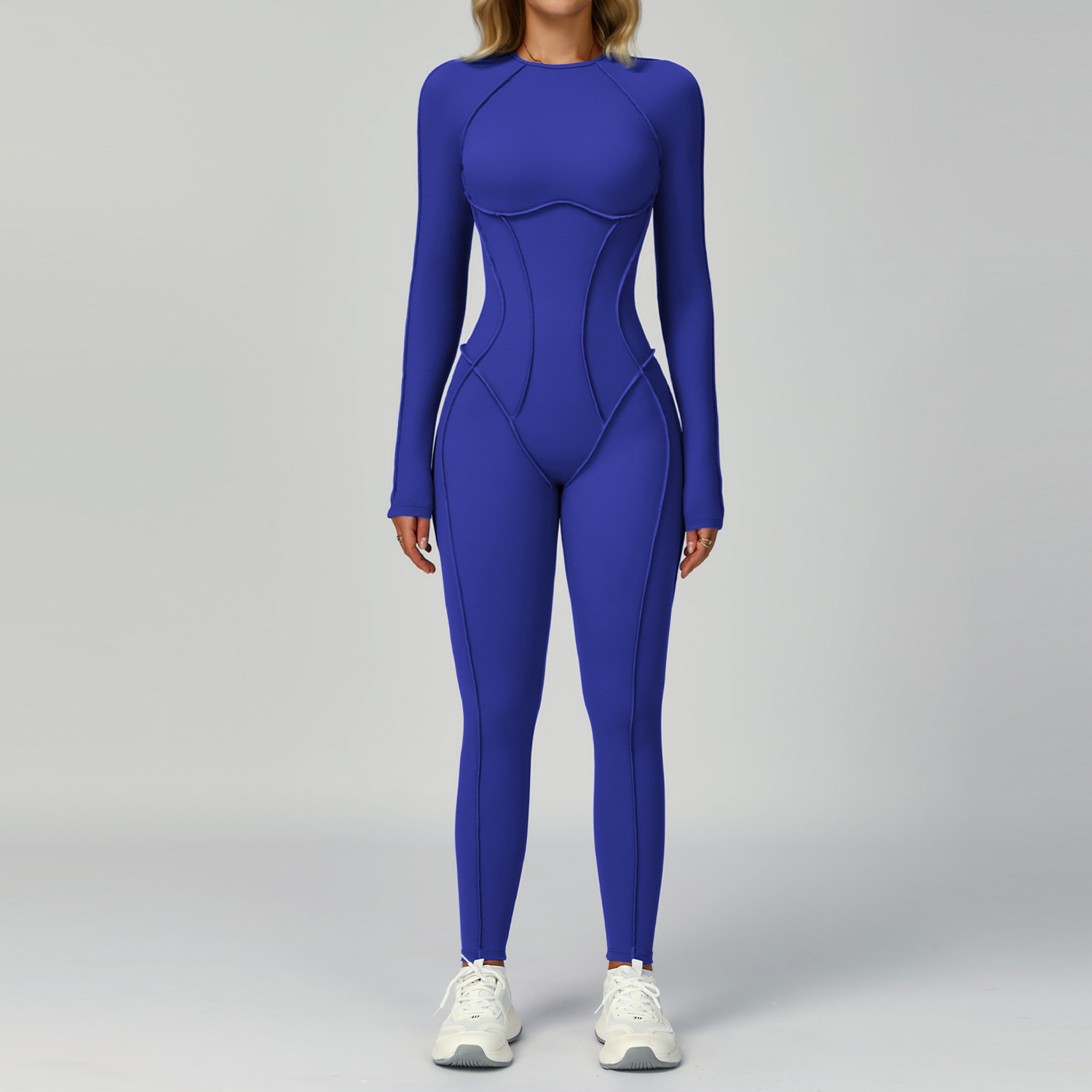 Brushed Hollow-Out Back Yoga Bodysuit 9319