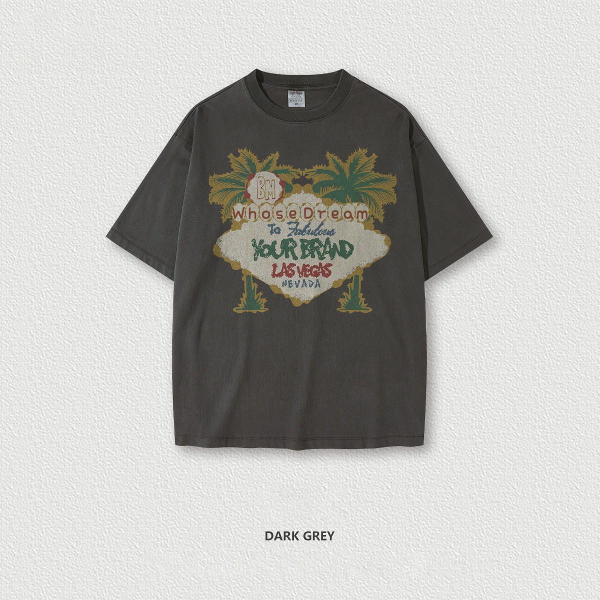 Coconut Tree Printed Short Sleeve T-Shirt BES1813