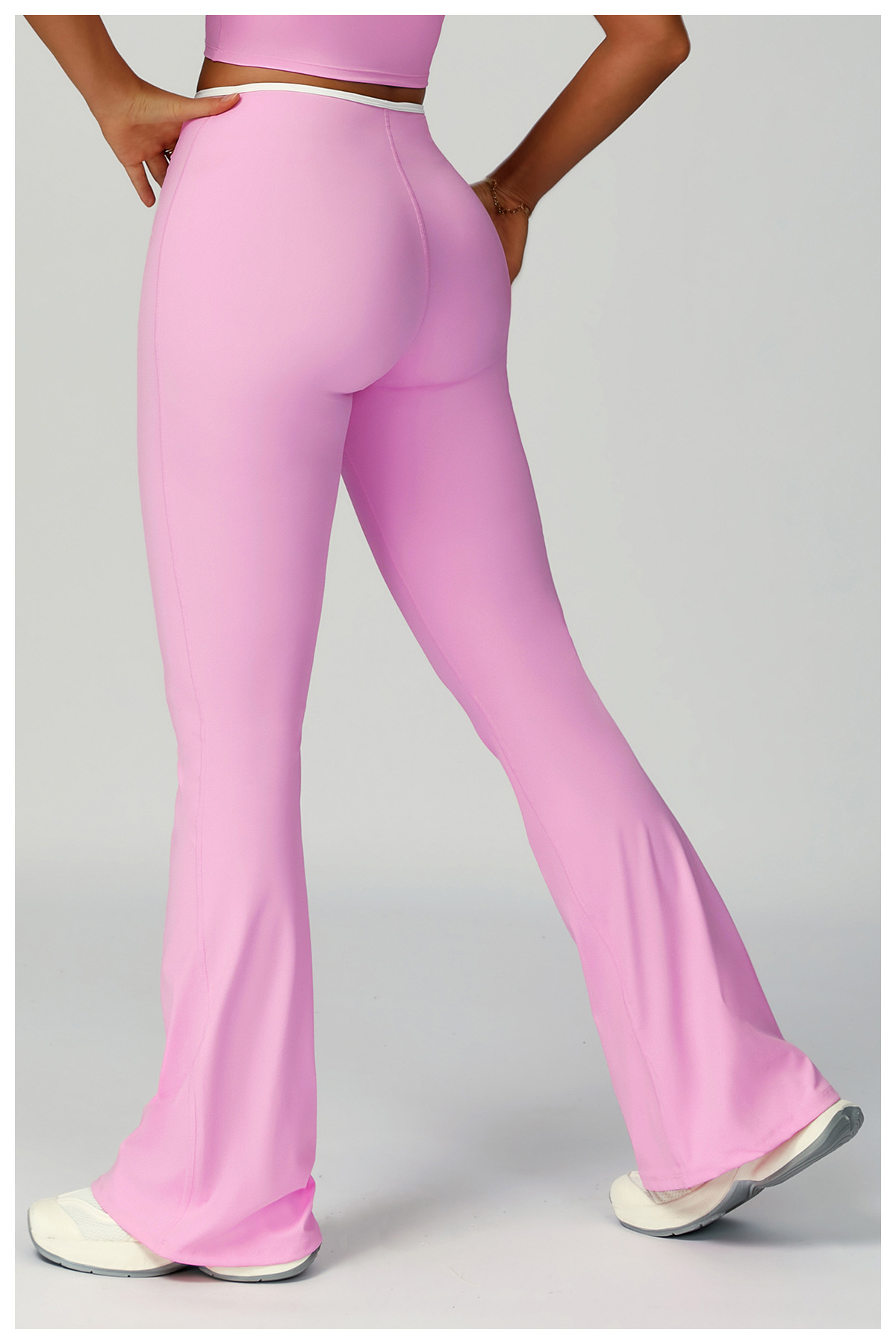 Color Block High-Waist Flare Pants 2017