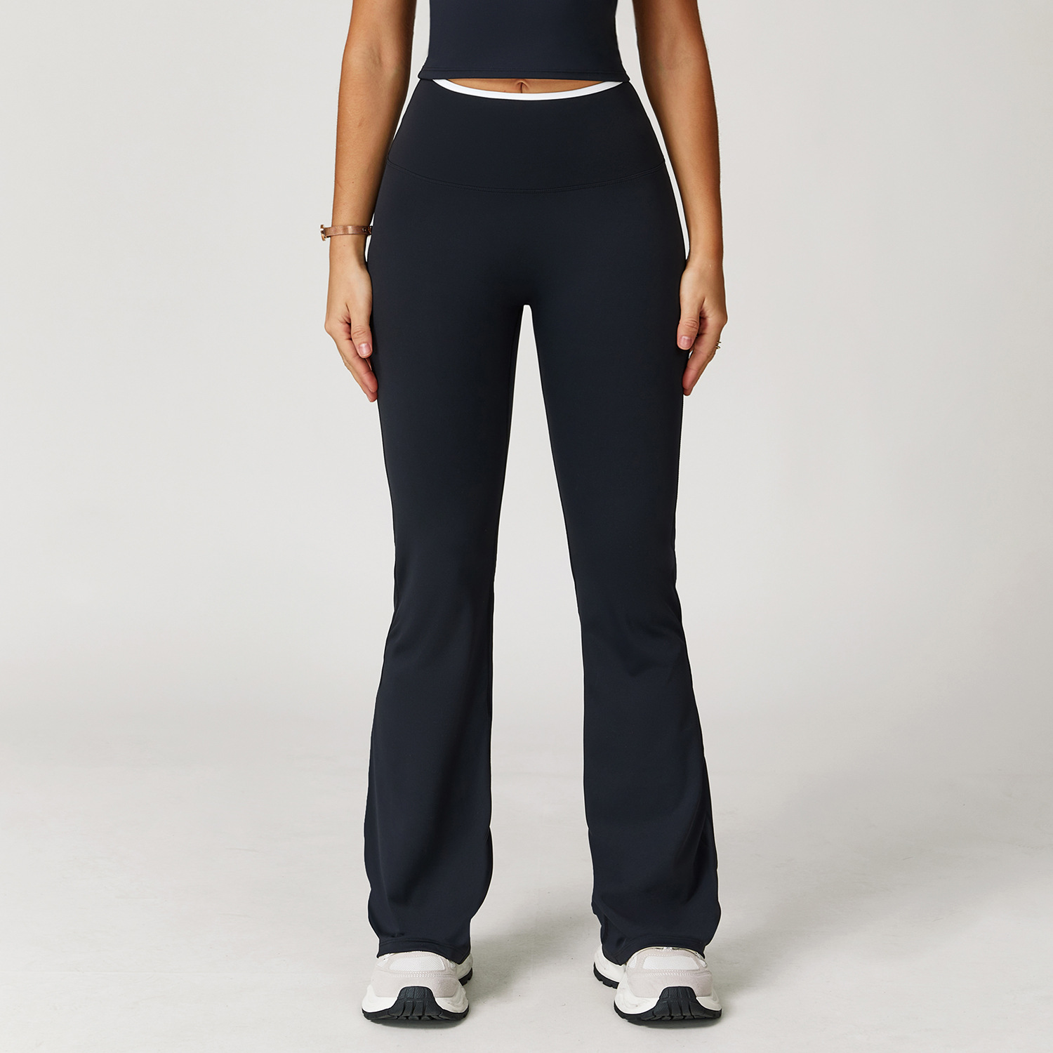 High-Waist Quick-Dry Yoga Flare Pants 9238
