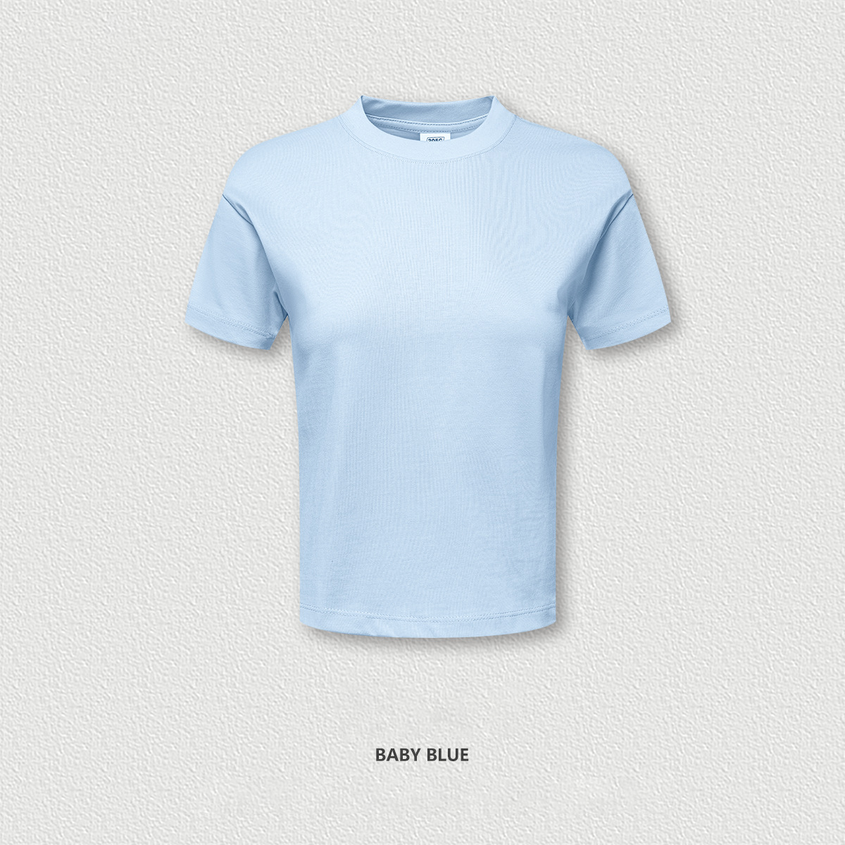 Short Solid Color Regular Shoulder Short Sleeve BEN2523