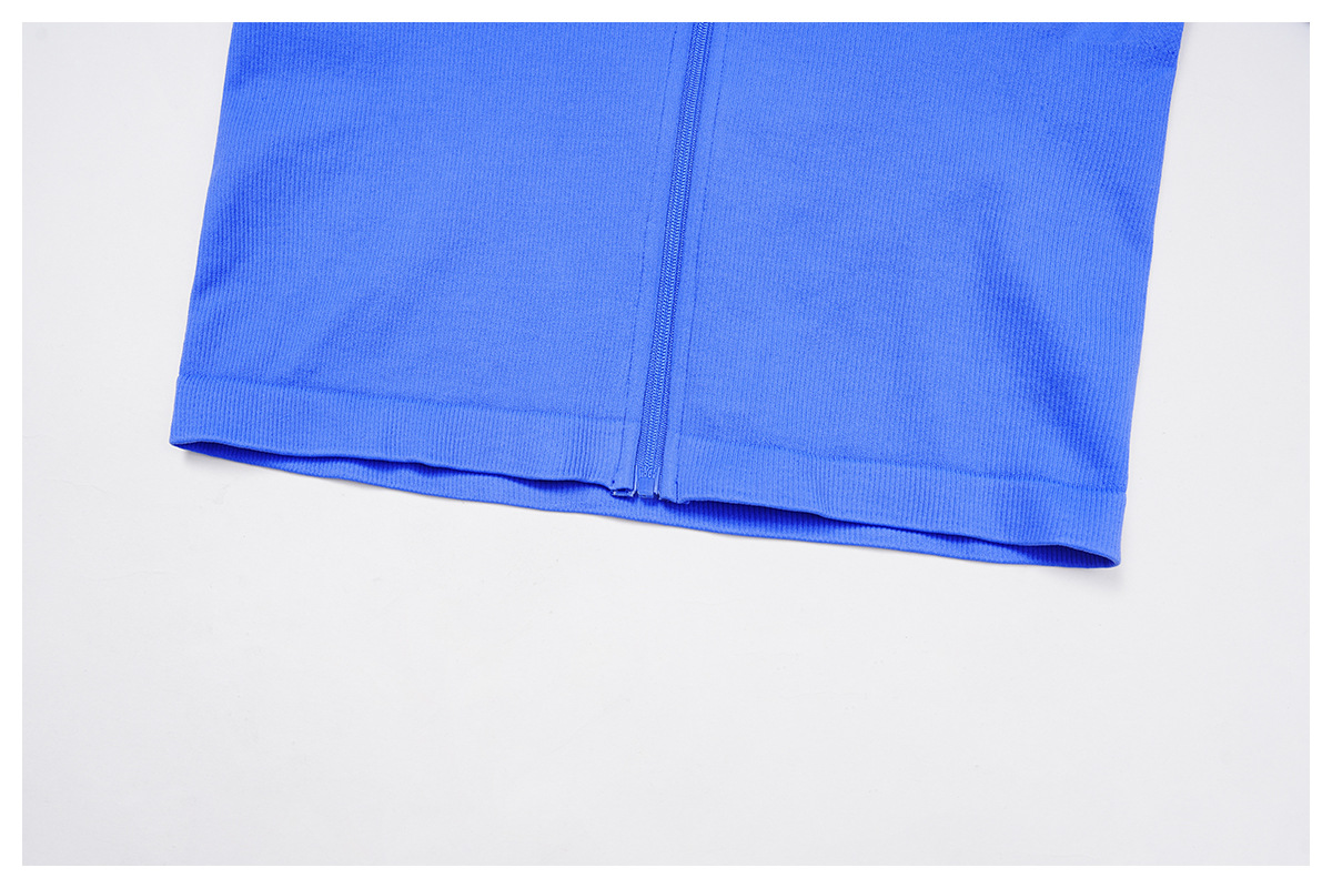 Seamless Stand Collar Zipper Windproof Yoga Jacket 4513
