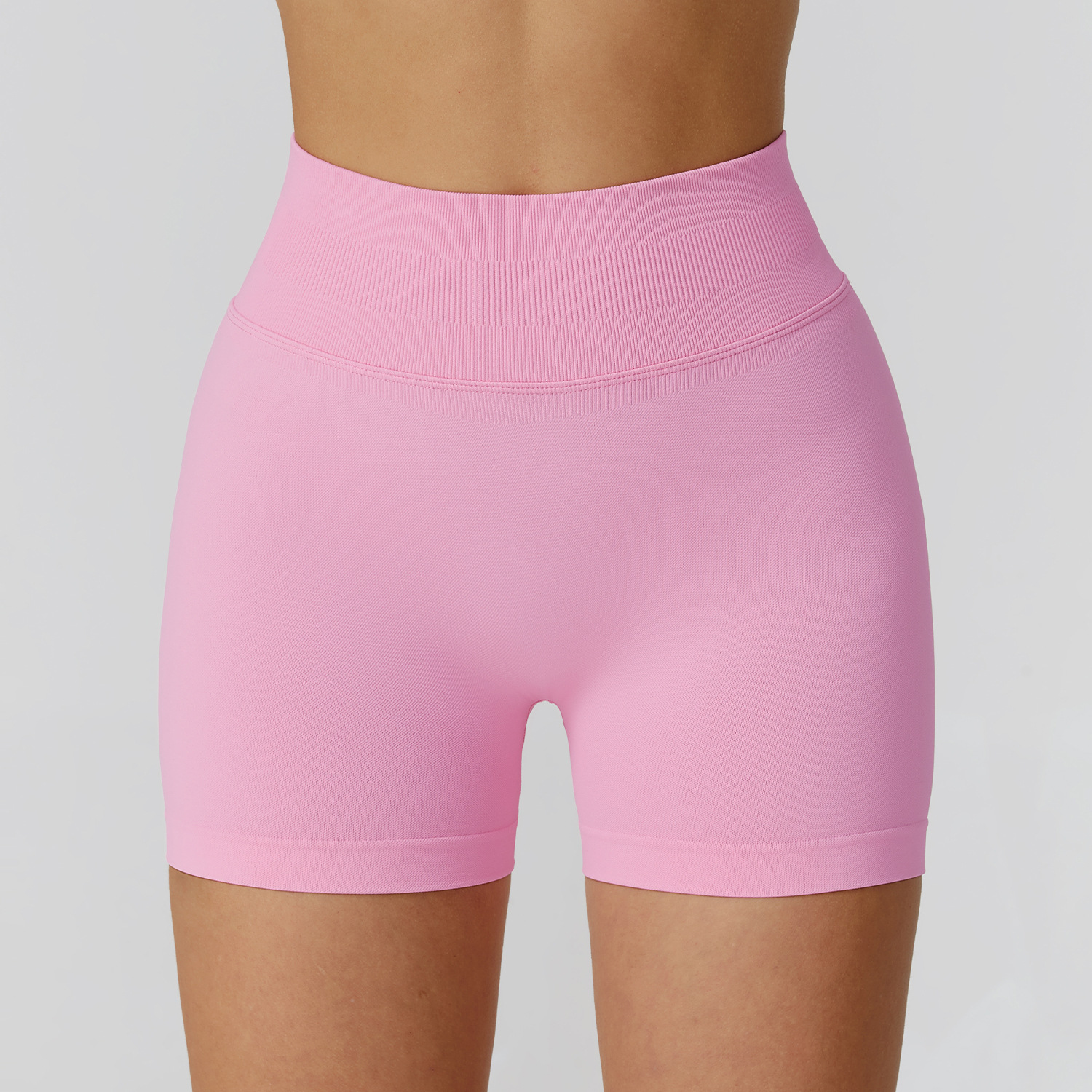Seamless High-Waist Sports Shorts 7026