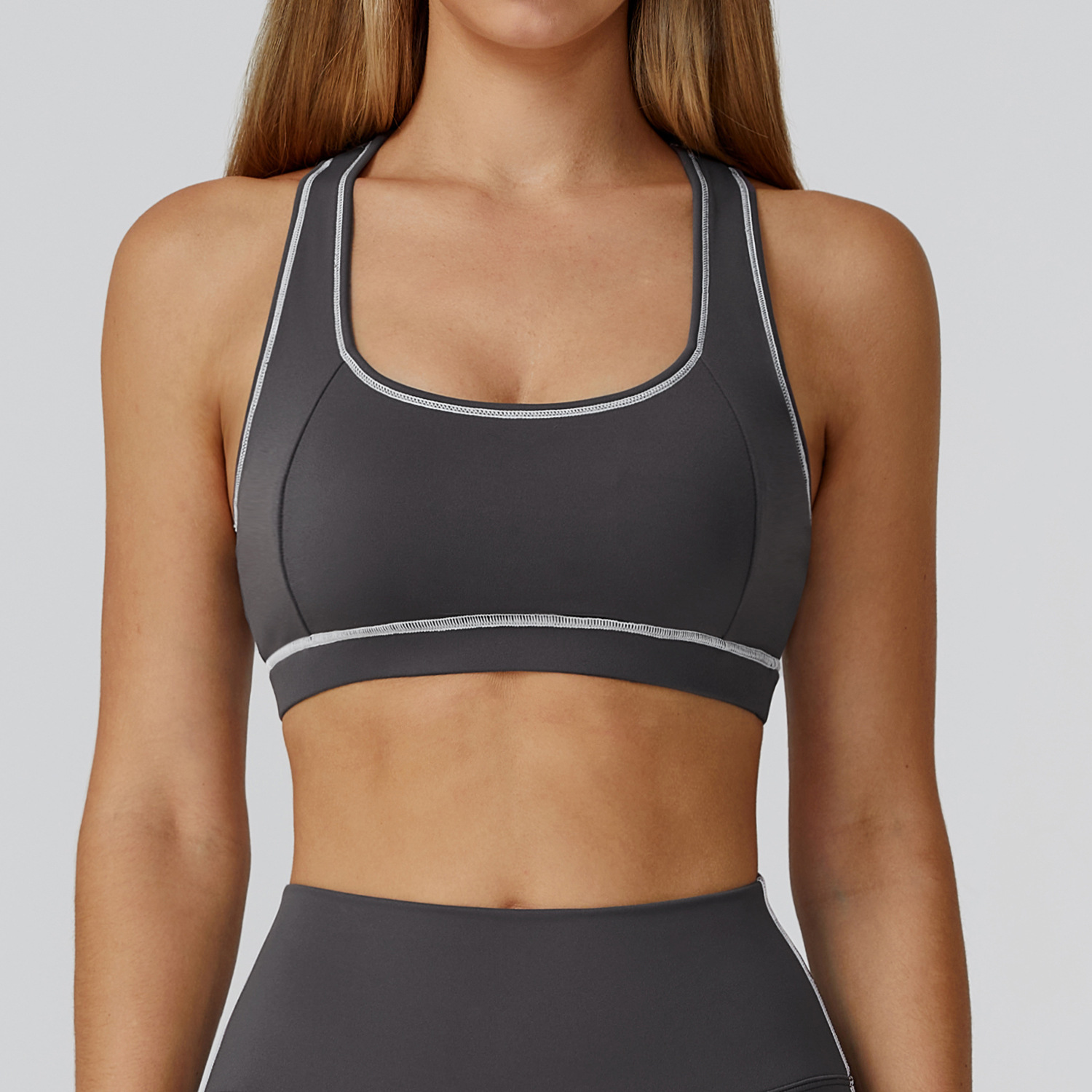 Fleece-Backed Backless Sports Tank 2036