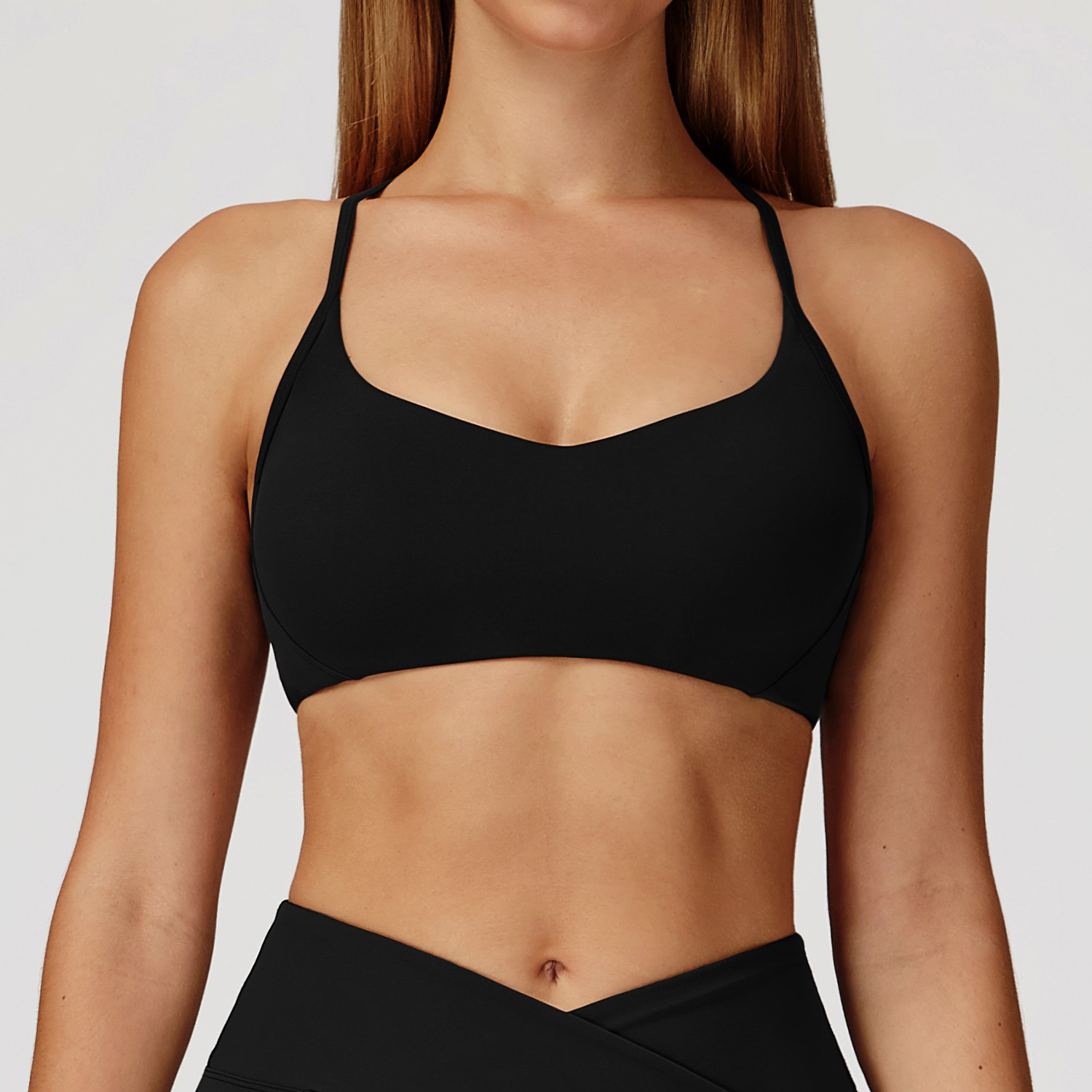 Y-Shaped Backless Yoga Bra 2043