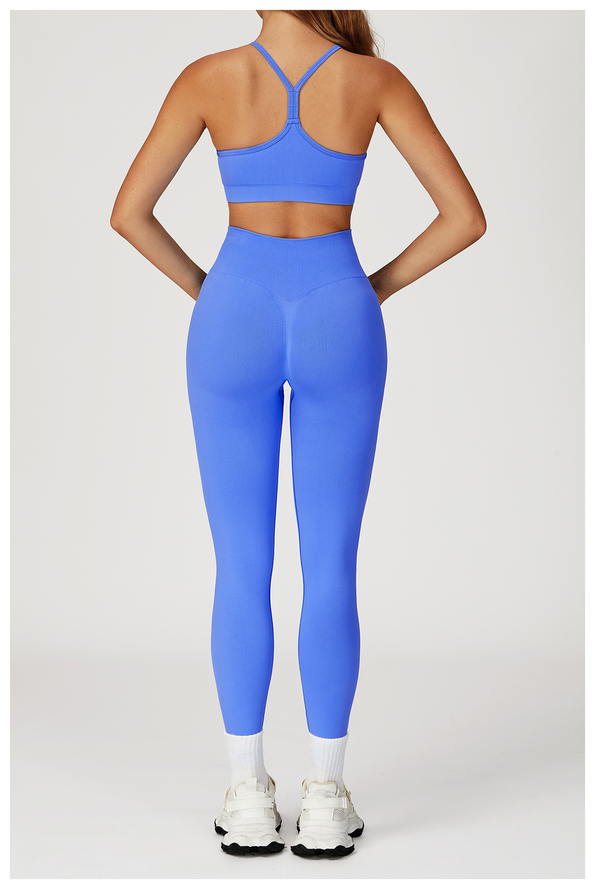 Seamless High-Waisted Tight Tummy-Control Yoga Pants 4513