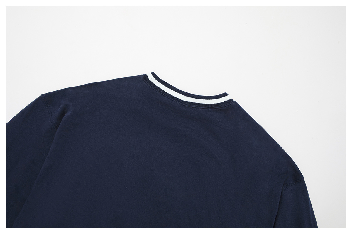 Loose Crew Neck Long-Sleeve Sweatshirt 7028