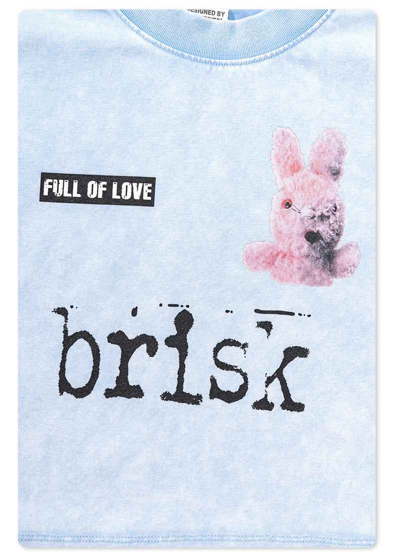Outdoor Washed Letter Short Sleeve BE4482