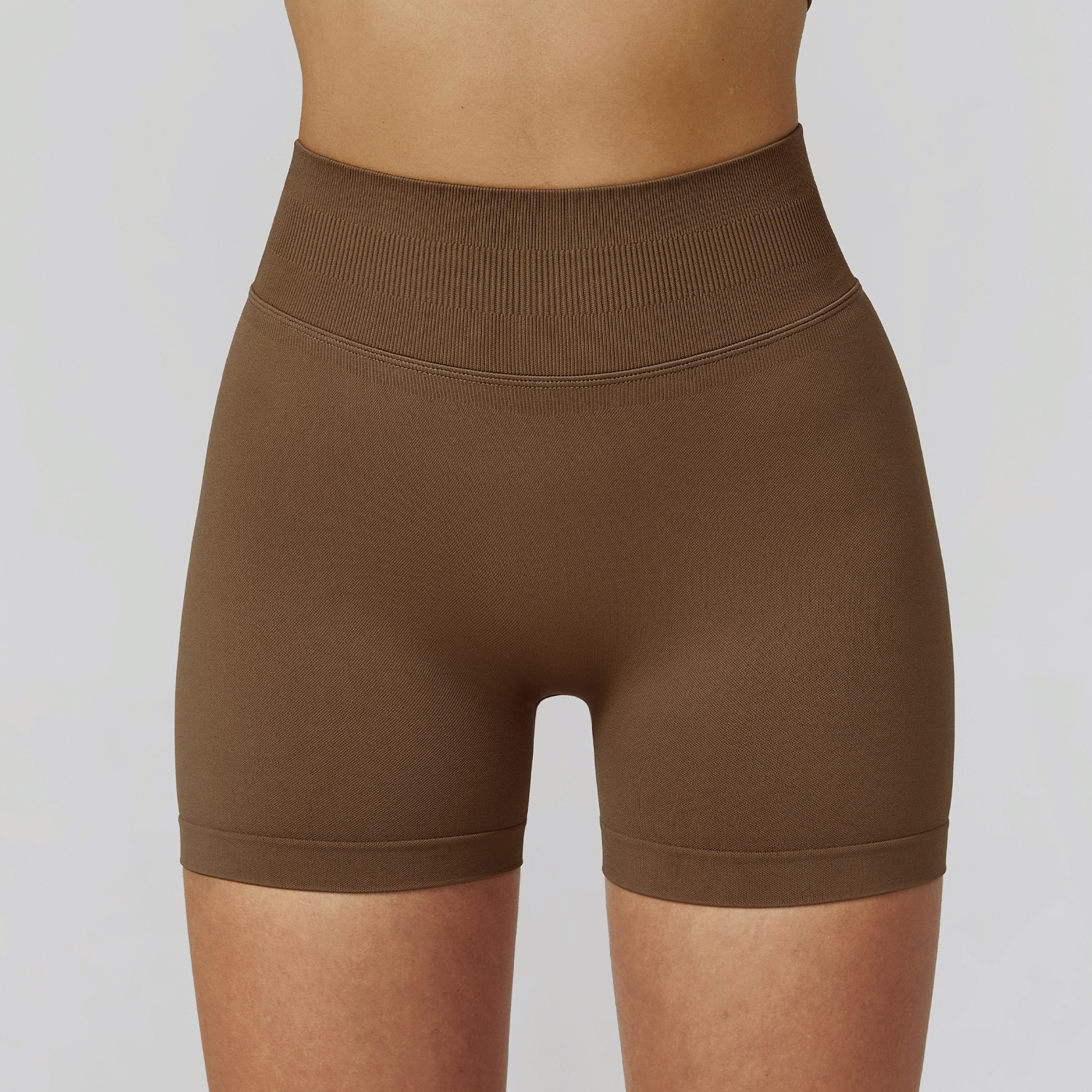 Seamless High-Waist Sports Shorts 7026