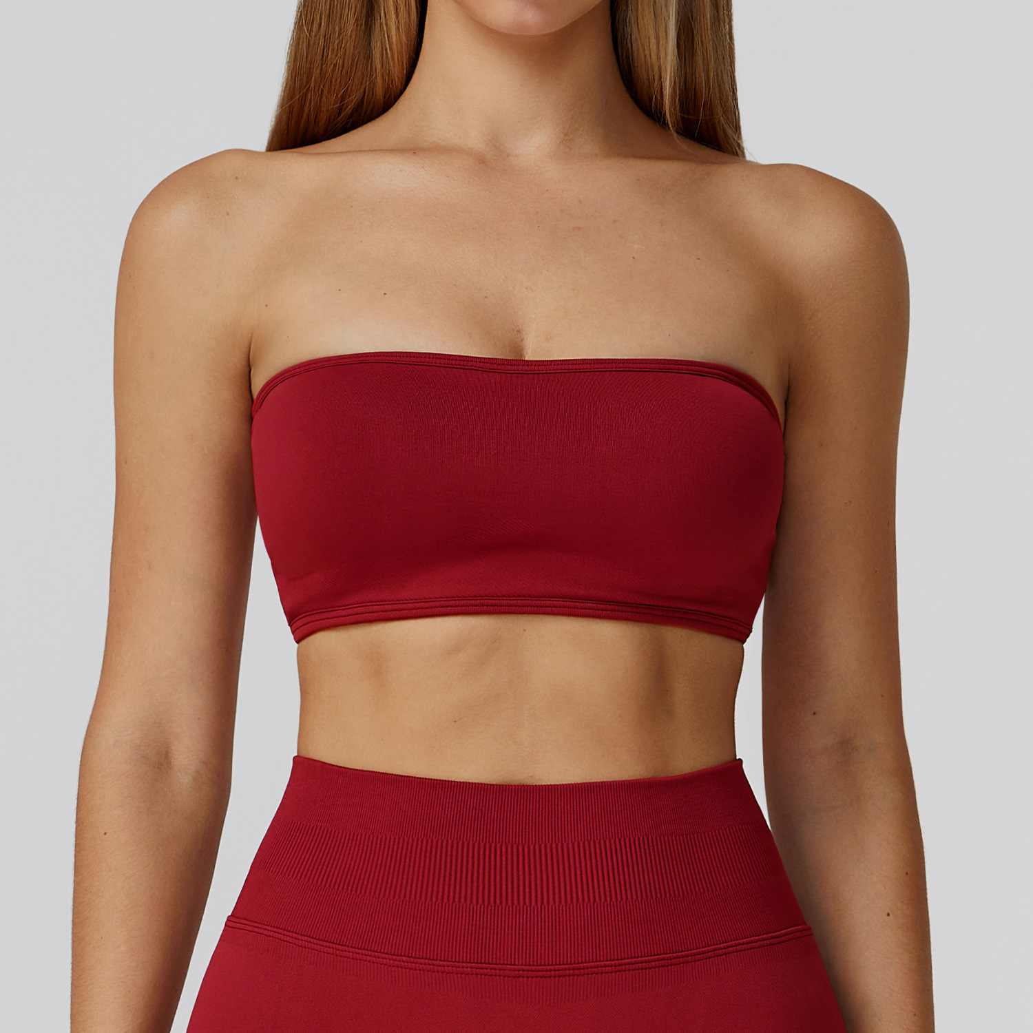 Seamless Bandeau Yoga Bra 7026