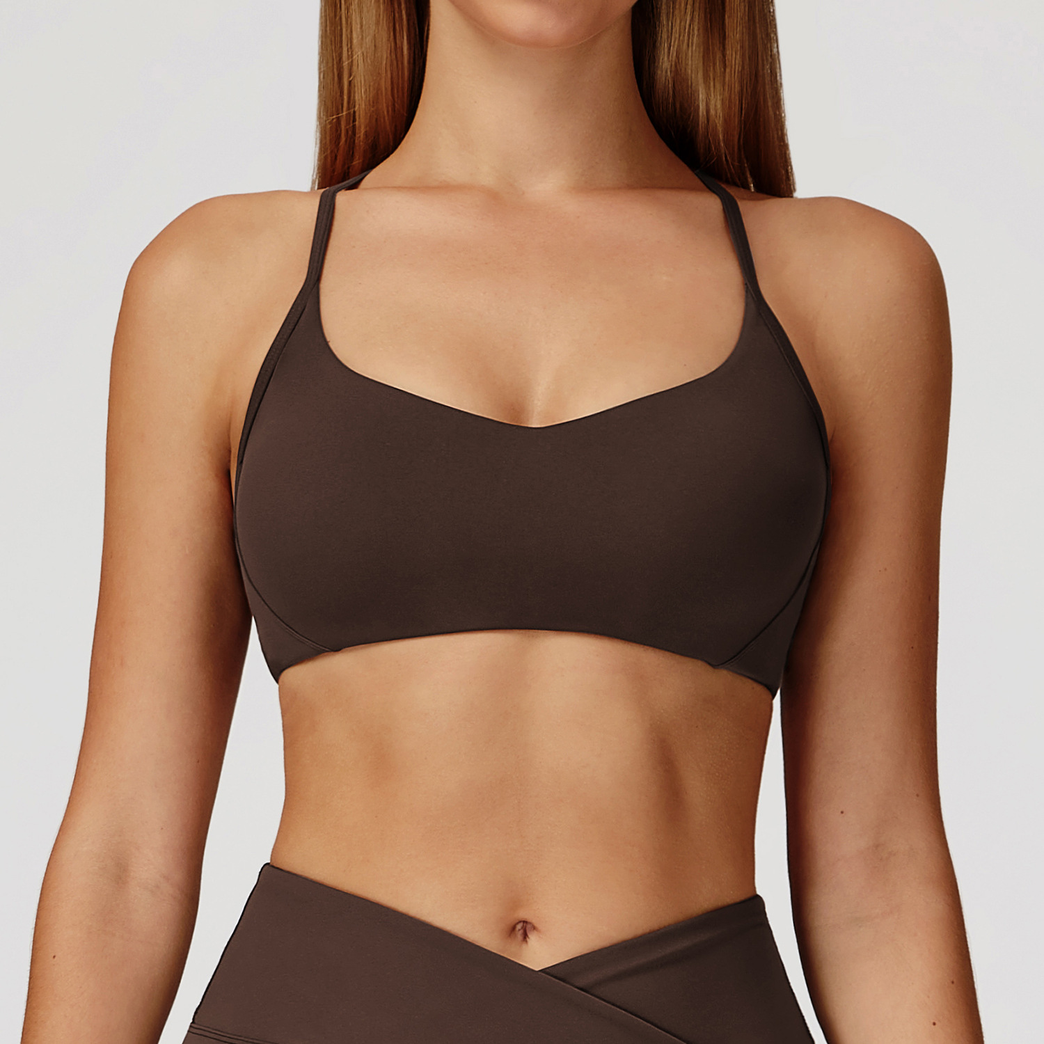 Y-Shaped Backless Yoga Bra 2043
