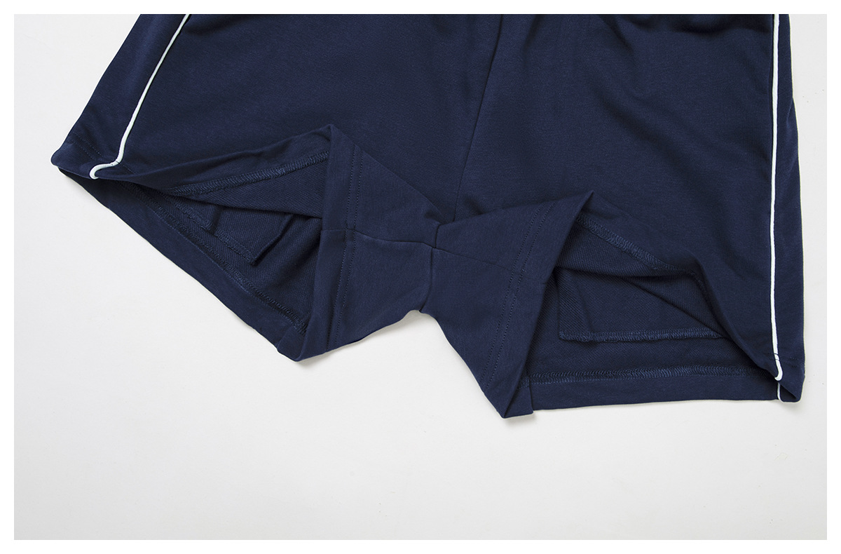Loose Straight-Leg Pocket Sweatshorts 7028-2