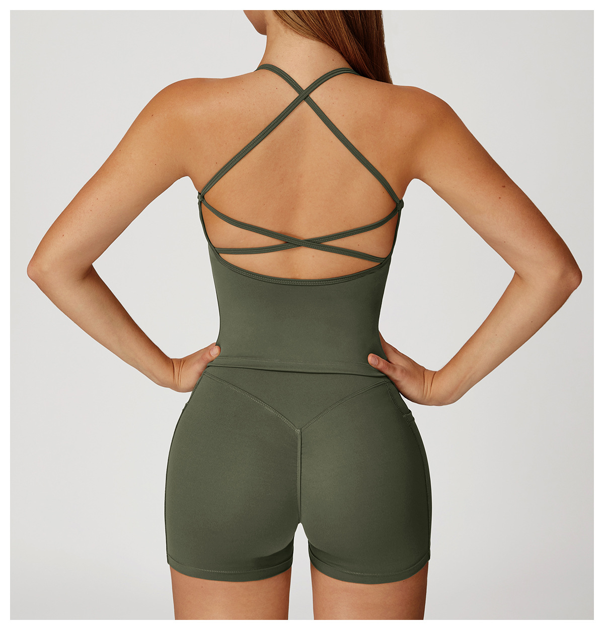 Crisscross Backless Quick-Dry Yoga Tank Top 2043