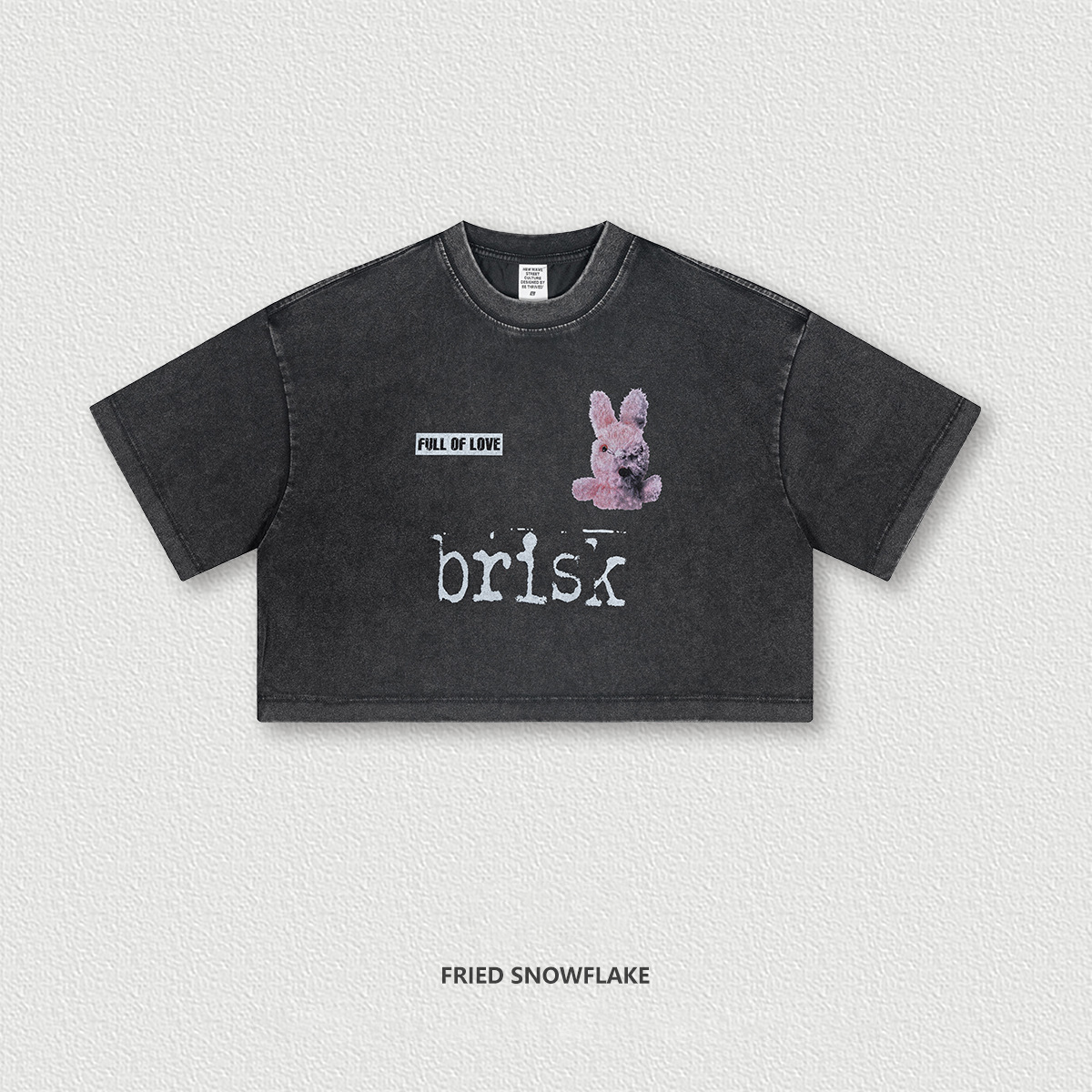 Outdoor Washed Letter Short Sleeve BE4482