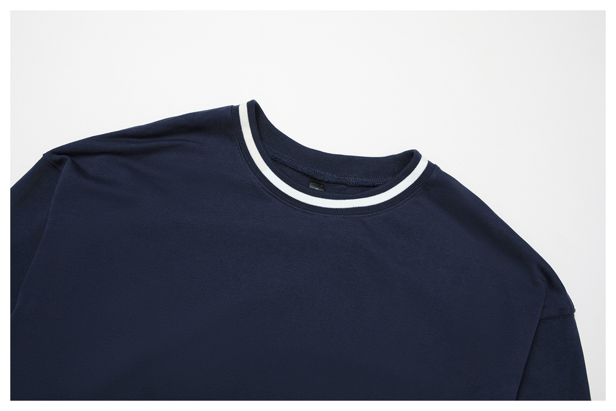 Loose Crew Neck Long-Sleeve Sweatshirt 7028
