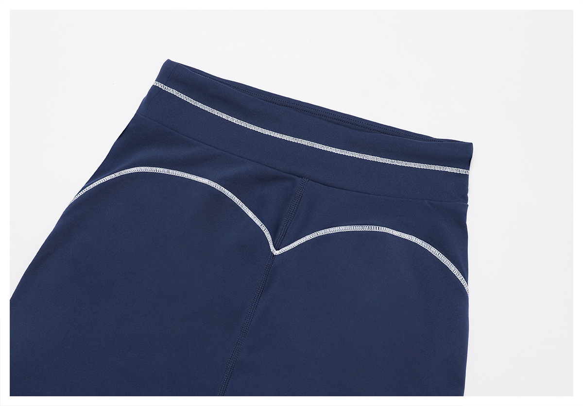 High-Waisted Folded Waist Yoga Shorts 7028
