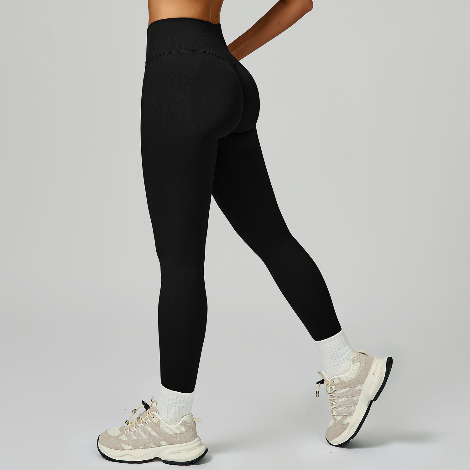 Seamless Color Block Yoga Pants 9245