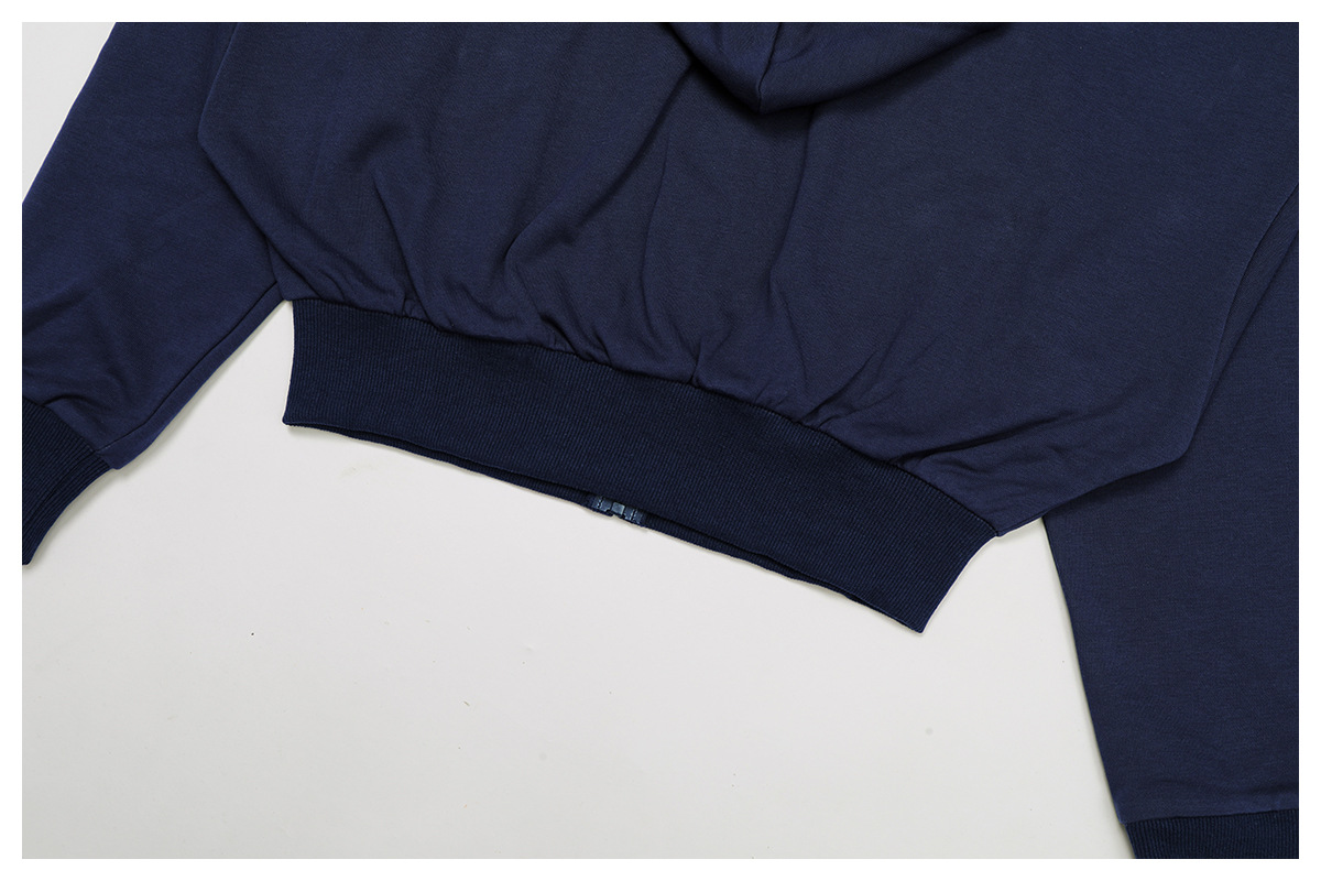 Zipper Hooded Long-Sleeve Sweatshirt 2030 