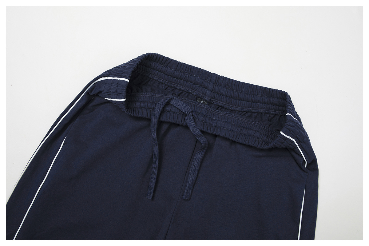 High-Waisted Straight-Leg Sweatpants 7028-1