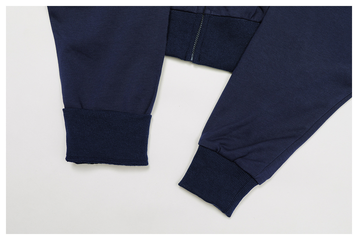 Zipper Hooded Long-Sleeve Sweatshirt 2030 