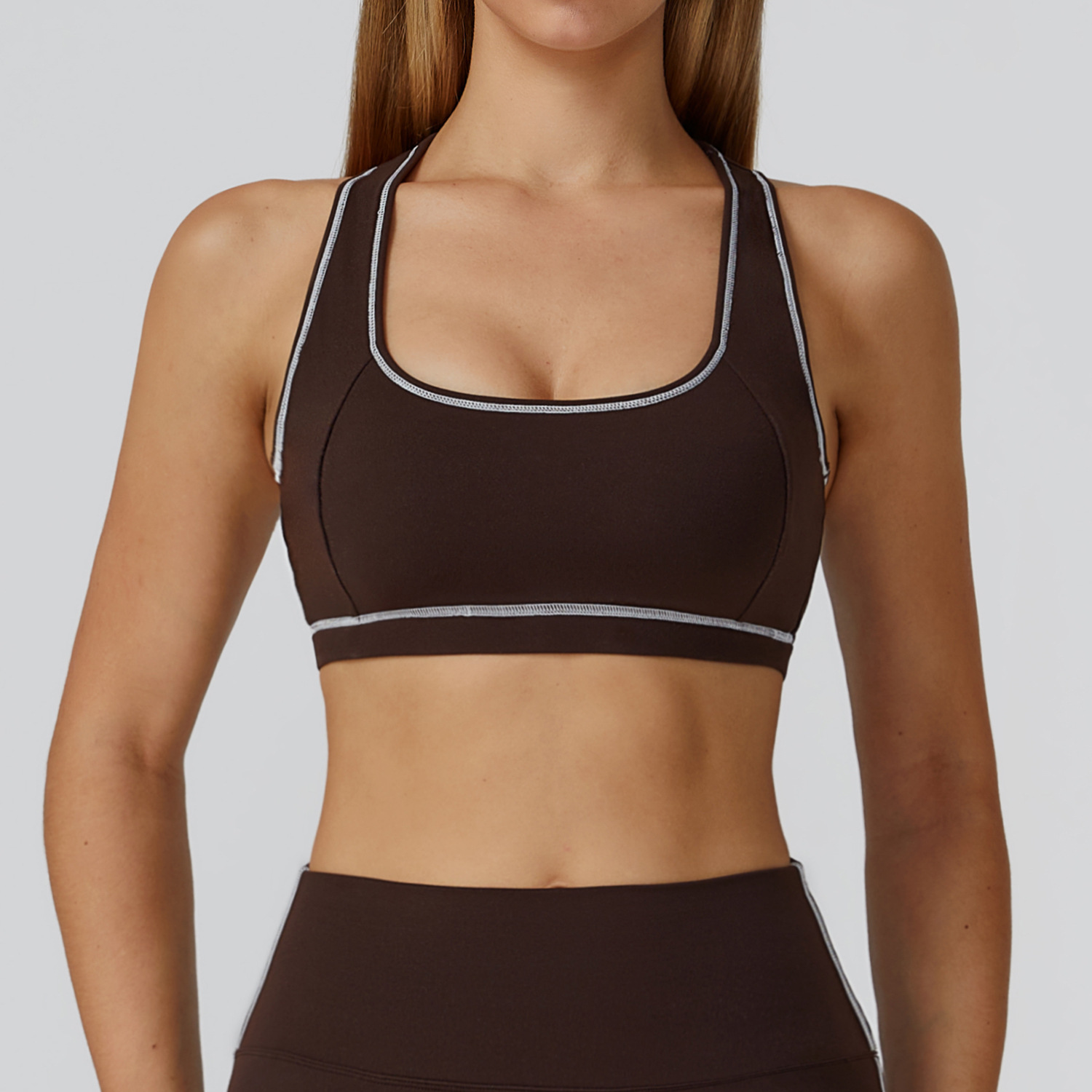 Fleece-Backed Backless Sports Tank 2036