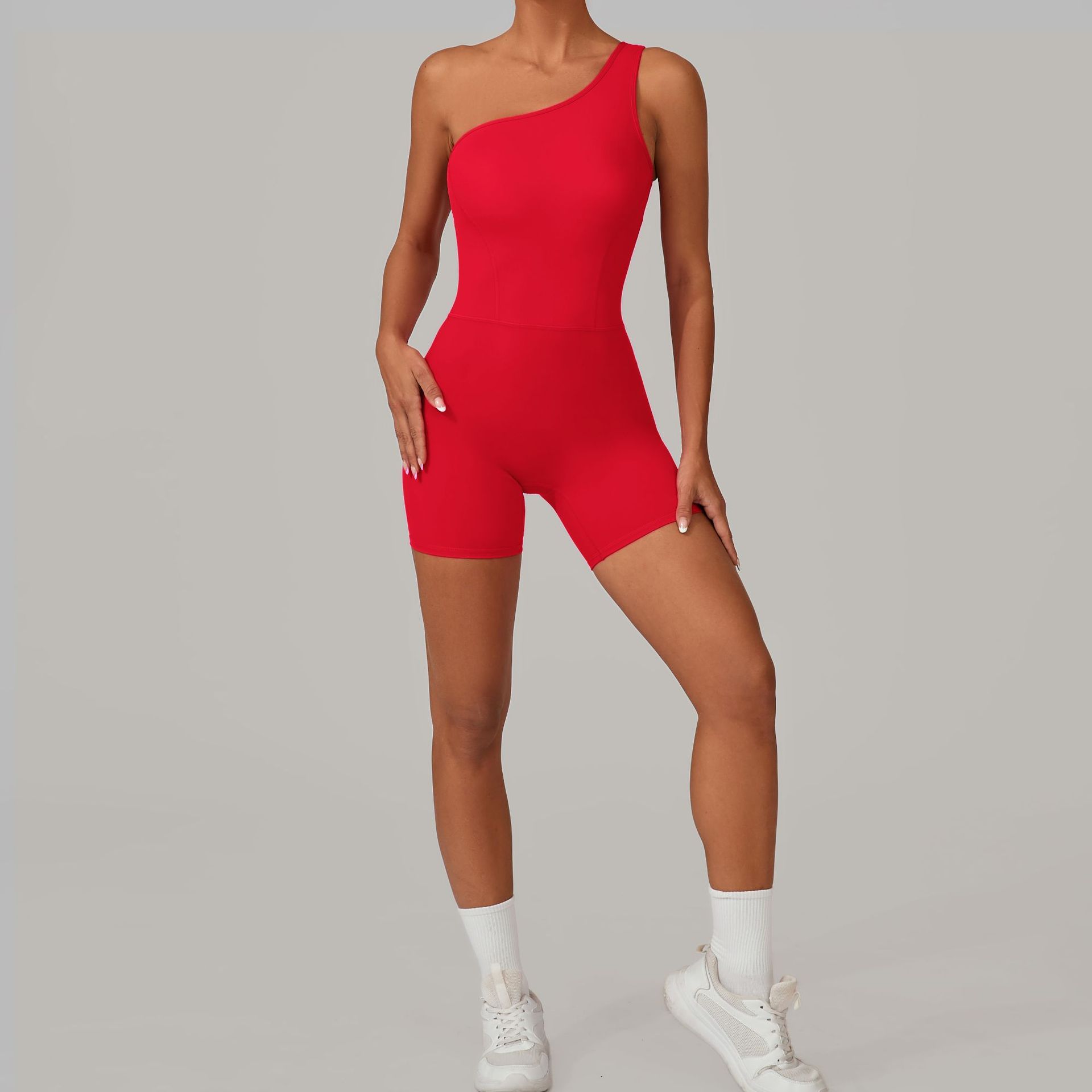One-Shoulder Yoga Bodysuit 1312