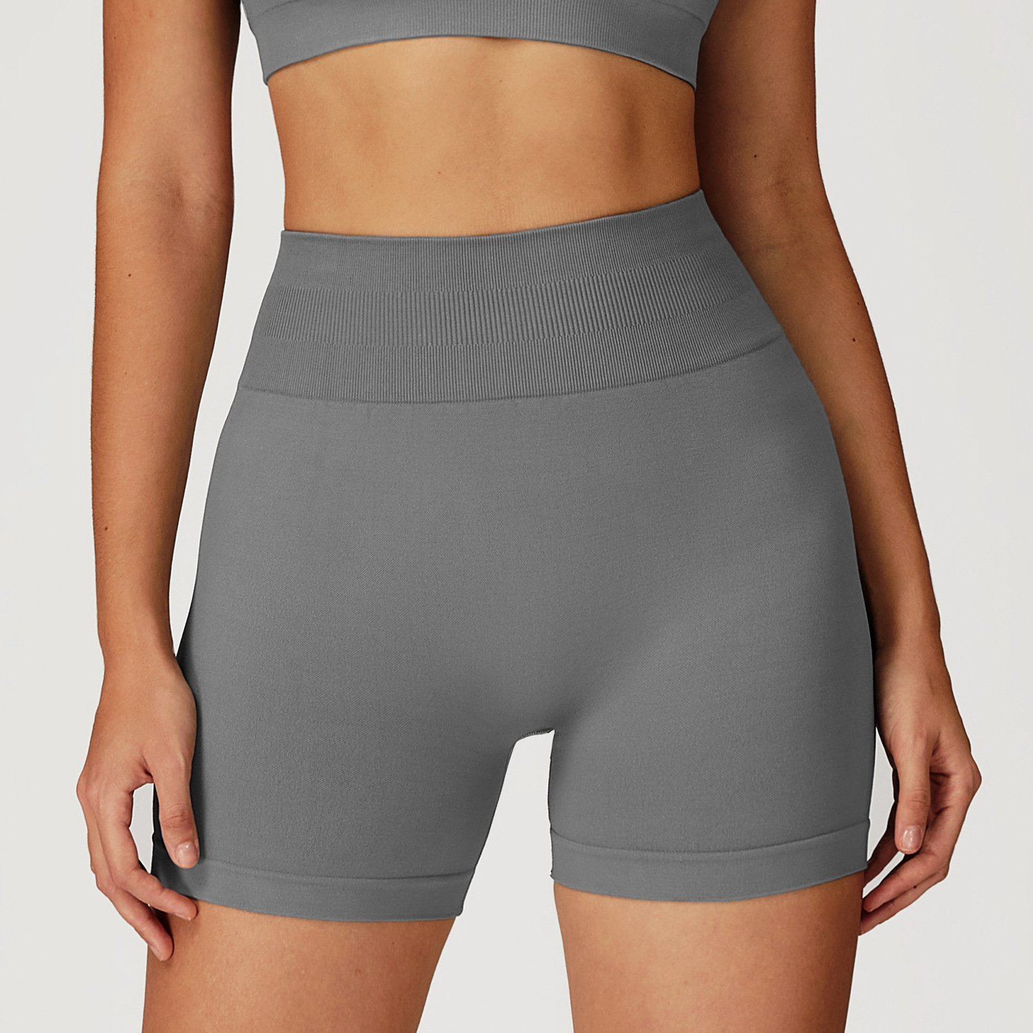Seamless High-Waisted Tight Butt-Lifting Yoga Shorts 4513