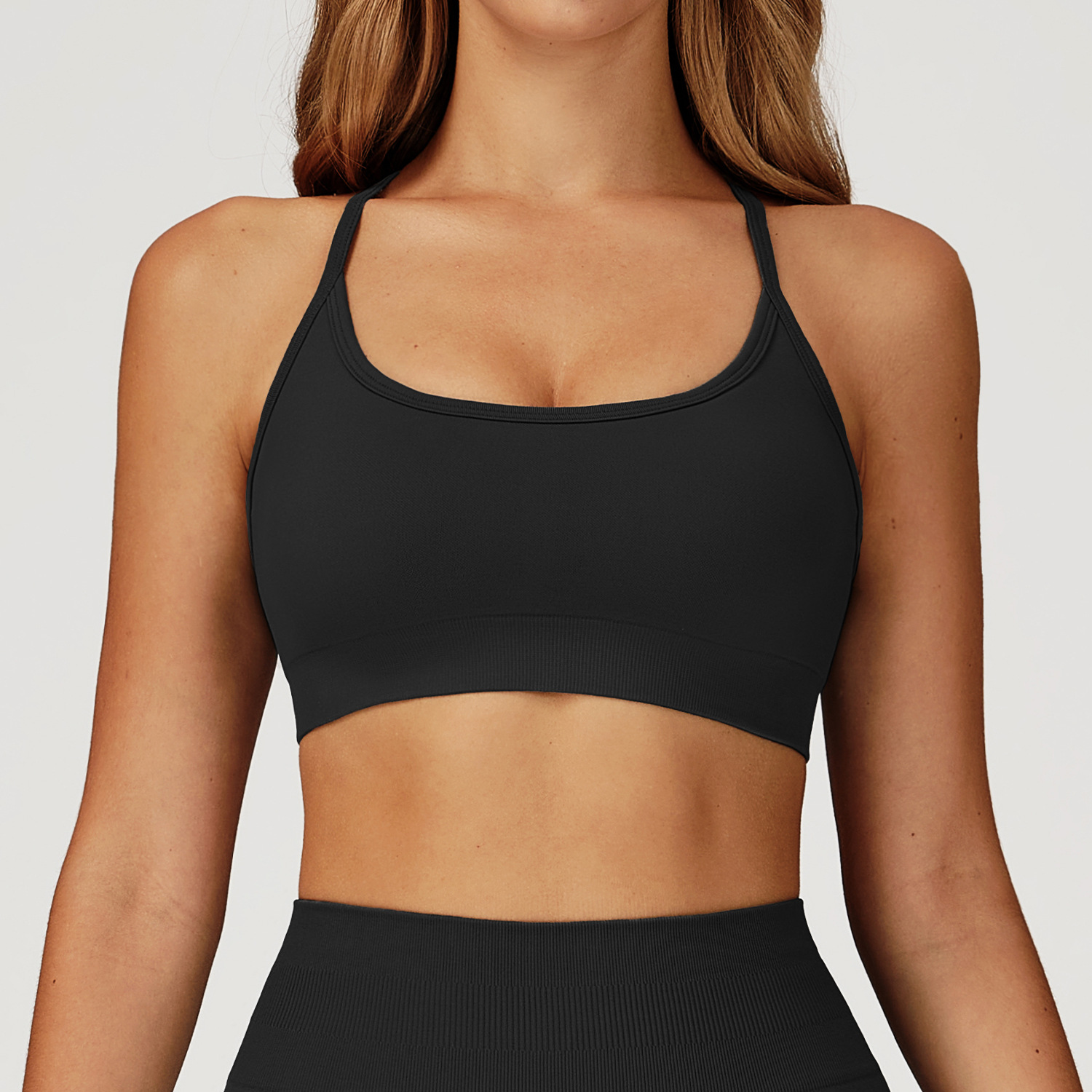 Seamless Backless Quick-Dry Yoga Bra 4513