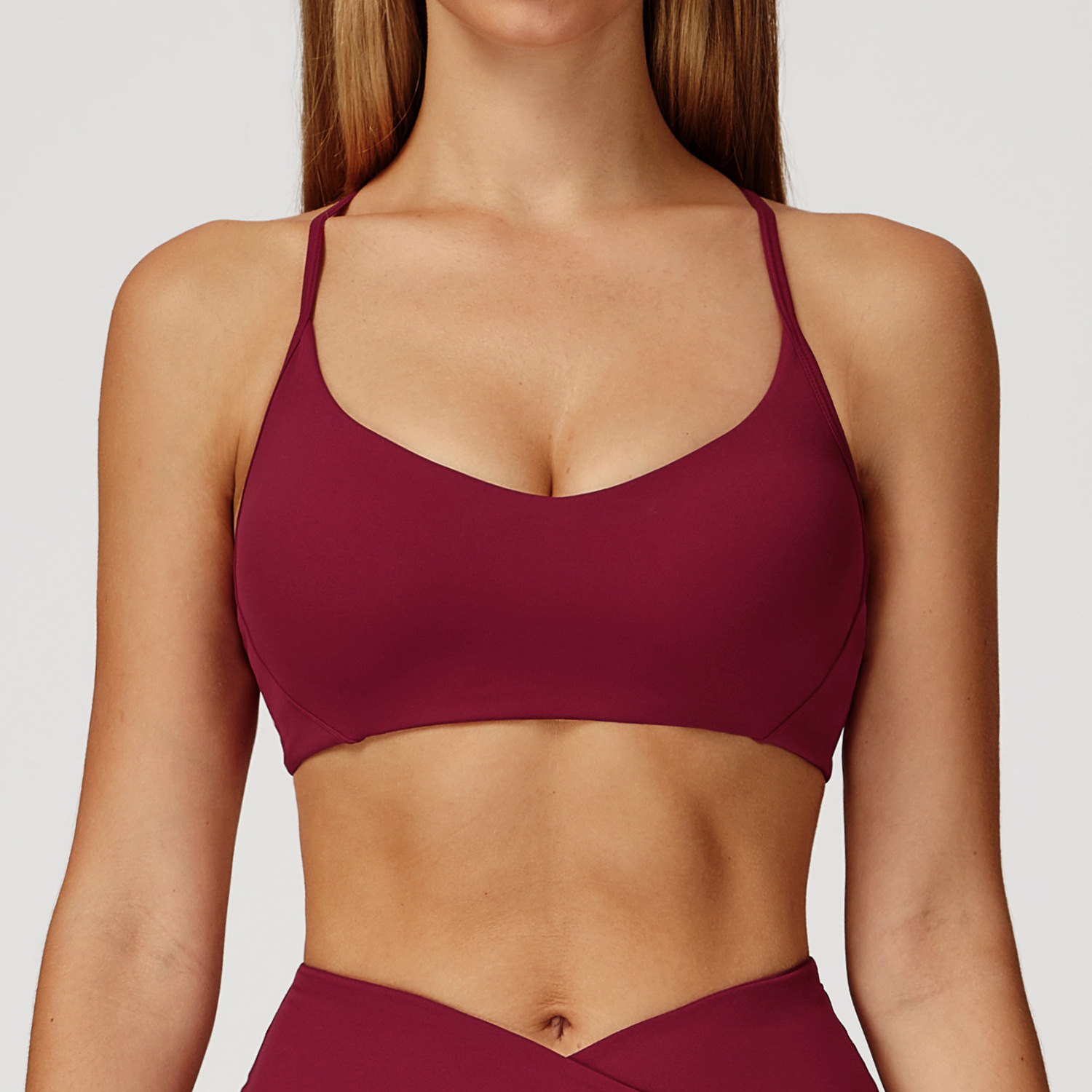 Y-Shaped Backless Yoga Bra 2043