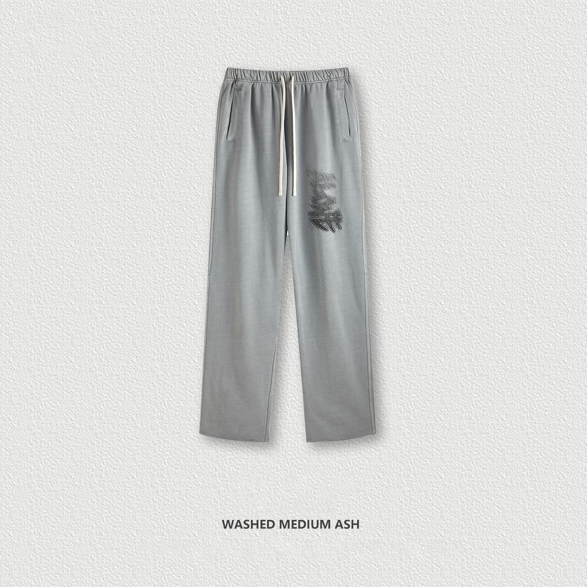 Gradient Graffiti Wide Leg Pants BE5731