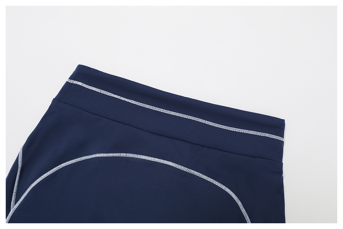 High-Waisted Folded Waist Yoga Shorts 7028