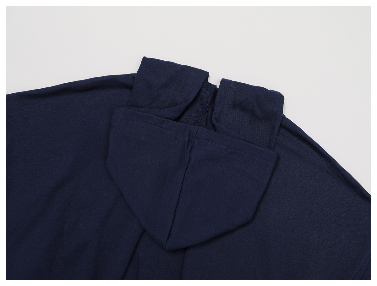 Zipper Hooded Long-Sleeve Sweatshirt 2030 